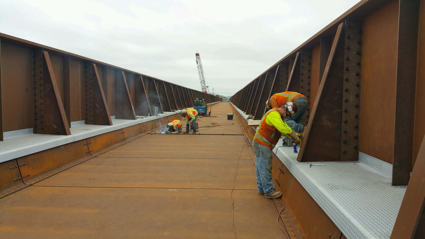 Olsen Beal team working on San Diego River Bridge construction project